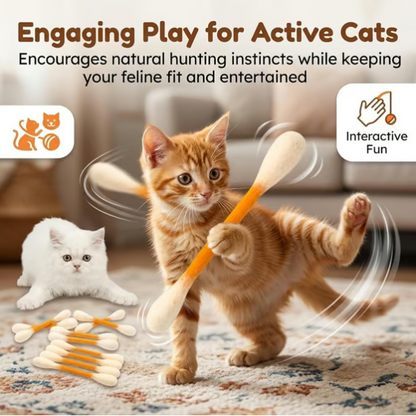 Last Day Buy 1 Get 1 Free Swabs Large Size Cat Toys with Catnip