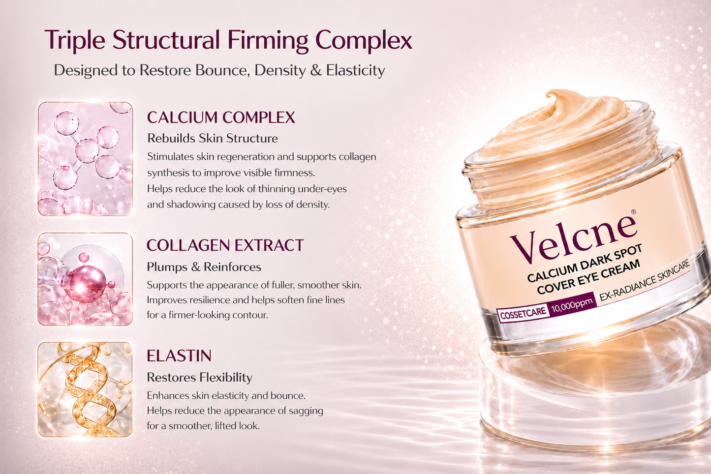 🔥LAST DAY 50% OFF!!Velcne Korean Calcium Dark Spot Eye Cream